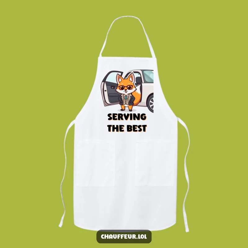 Funny Fox Valet Apron: Dapper Gentleman Serving with Sophistication