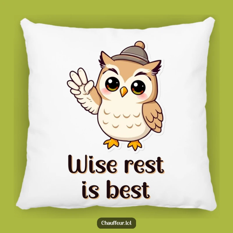 Soft Funny Owl Signal Pillow: Cool Character, Comfy & Perfect Funny Gift