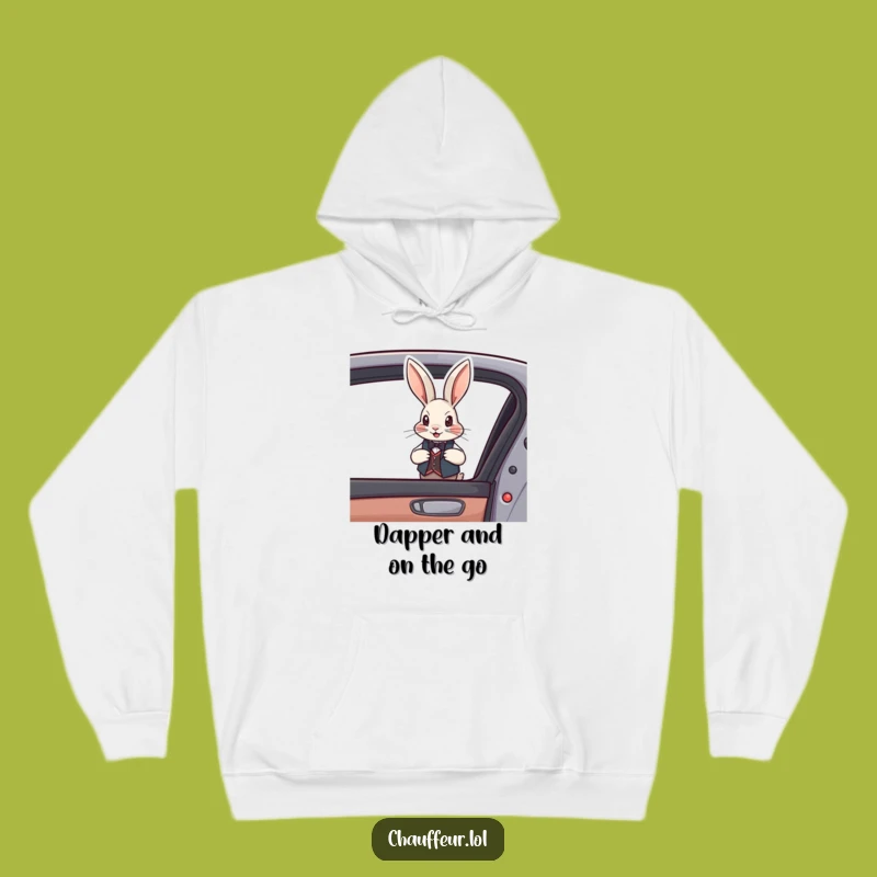 Sophisticated Funny Rabbit Vest Hoodie - Cozy & Humorous Wear