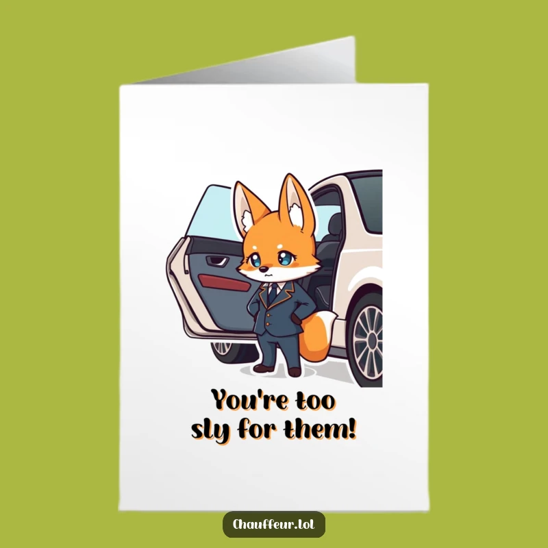 Free Printable Congrats Card: Fox Valet Greets Your Victorious Arrival!