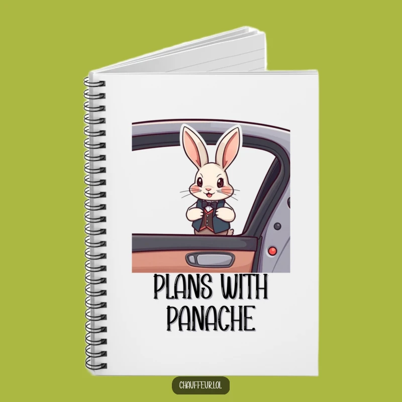 Dapper Funny Rabbit Vest Notebook - Journal Your Thoughts with Class