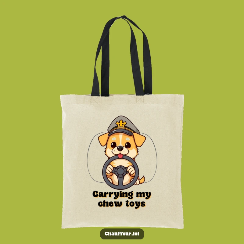 Funny Dog Driver Tote Bag: Carry Your Essentials with a Cool Canine